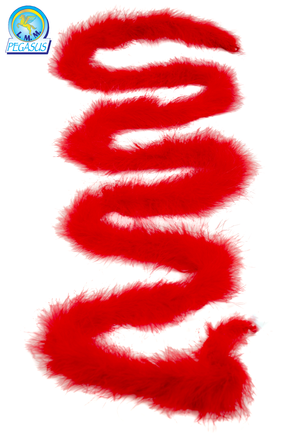 BOA PIUMA DI MARABOU ROSSO